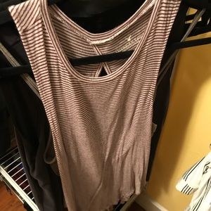 red stripped AE open back tank